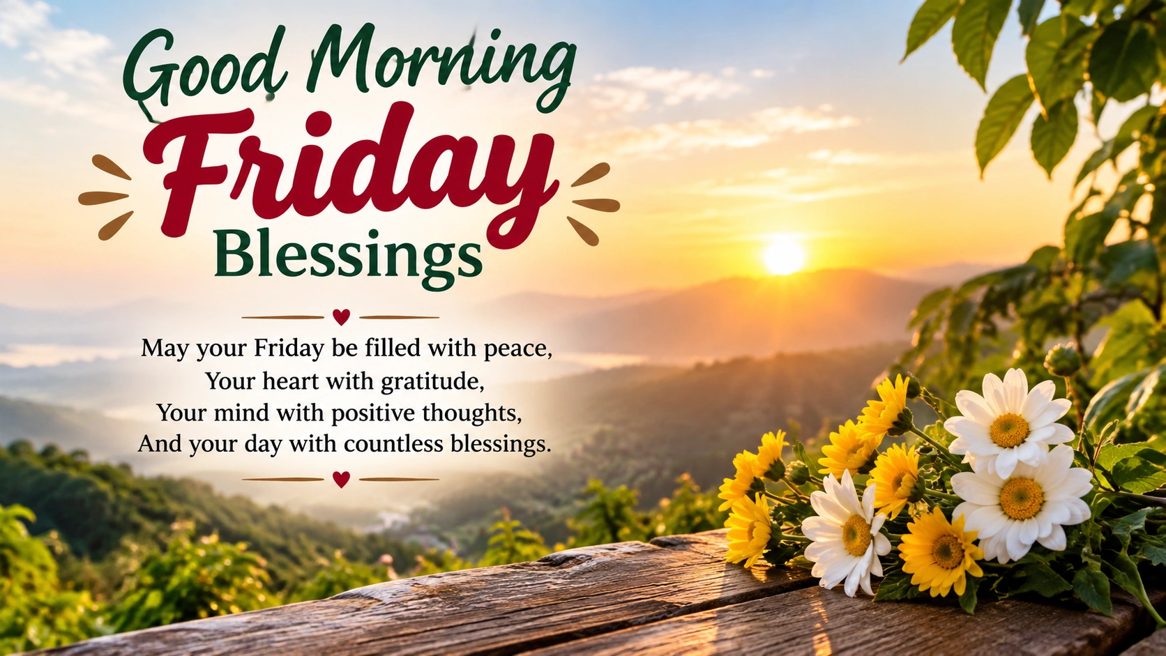 Good Morning Friday Blessings for a Joyful Day