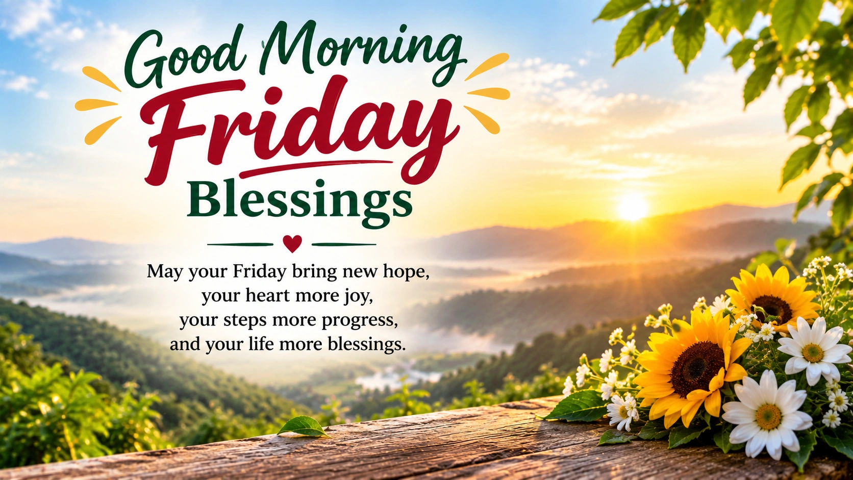 Good Morning Friday Blessings for a Joyful Day