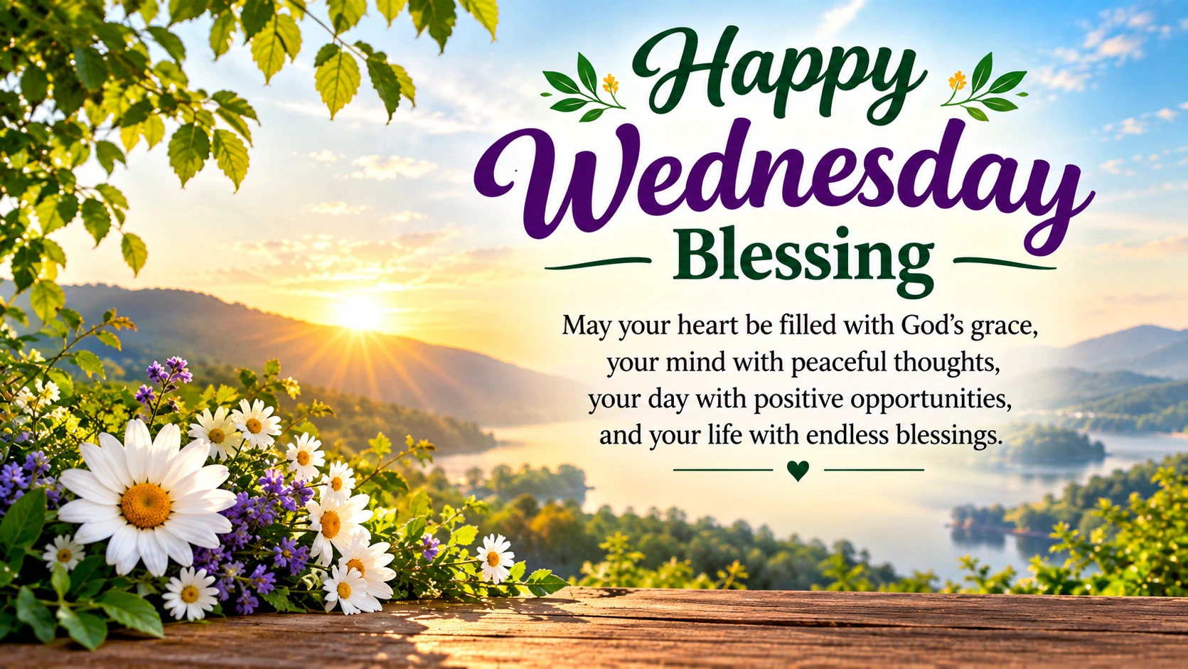 Happy Wednesday Blessing for a Wonderful Day